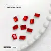 Joias para Unhas Artísticas de Açúcar Rochoso Diamantado Retangular Ângulo Reto Fundo Pontiagudo Diamante Quadrado Cubo de Gelo de Açúcar Pedras Strass para Unhas de Vidro Atacado Strass de Cristal