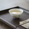 Tazas Maestras Azules y Blancas de Pared Delgada Hechas a Mano de las Dinastías Tang y Song, Juego de Té Gongfu Cerámica Pintada a Mano Tazas de Té para el Hogar, Hierba Cola de Perro