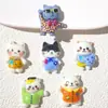 Resina DIY Mochila Fantasia Gato Cola Creme Capa de Celular Chaveiro Pingente de Bolsa Grampo de Cabelo Elástico de Cabelo Materiais de Acessório