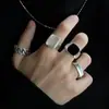 Anillo Retro Hip-Hop para Hombre, Conjunto de Anillos Combinados de Rana, Serpiente, Calavera, Punk Cool, Gótico, Araña para Hombres
