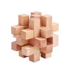 Cerradura Kongming de Mortaja y Espiga de Haya Cerradura Luban Juguete de Ocio para Niños Barril de Vino de Madera Juguete Educativo Transfronterizo para Personas Mayores