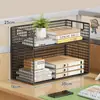 Estante de almacenamiento de escritorio, organizador de tazas de agua en mesa de comedor, estante para bocadillos, organizador pequeño multicapa para encimeras de sala de estar y cocina