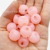 Cuentas acrílicas con agujeros laterales, color gelatina, cuentas coloridas con agujeros laterales, cadena para teléfono móvil, cuerda para colgar en el coche, accesorios de joyería