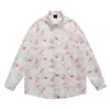 Ropa para Hombre Estilo Retro de Hong Kong Perezoso y Relajado Floral Manga Larga Borla Diseño de Nicho Camisas y Chaquetas para Hombre y Mujer