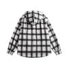 Camisa de Flanela com Capuz Estilo Hong Kong Outono e Inverno 2024 Jaqueta Solta Masculina e Feminina Jaqueta de Flanela Versátil Top Versátil da Moda