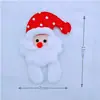 Regalos de Navidad para Niños Juguetes Creativos Regalos Adornos de Nochebuena Peluche Decorativo Cabeza de Navidad