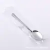 Conjunto de Talheres com Cabo Preto e Branco (Faca, Garfo e Colher) Aço Inoxidável 410 Jogo de Louça Restaurante Casa Colher de Chá Garfo de Chá Colher de Sobremesa Galvanizado Refeição