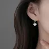 Abrazaderas para Orejas con Forma de Corazón, Estilo Francés Minimalista Dulce y Fresco, Aros para Orejas Súper Hermosos con Forma de Corazón Color Ol Peach, Pendientes con Forma de Corazón de Estilo Elegante y Fresco, Estilo Coreano