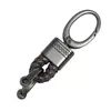 Llavero de cuerda trenzada para coche, de metal, para estudiantes y parejas, universal, con colgante.