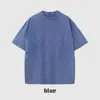 Camiseta lavada retro americana manga curta masculina e feminina 230g batik marca de maré antiga camiseta oversized