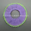 Al por mayor en stock encaje plisado de gasa de perla densa de 3 cm con bordes coloridos para dobladillos de ropa infantil, zapatos, calcetines y cuellos