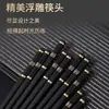 Palillos de acero inoxidable, alta gama, aleación antideslizante, resistentes al calor, adecuados para uso doméstico y de hotel, venta al por mayor de alta gama, diseño simple para el verano