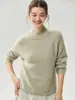 75 Cashmere + 25 Seda Malha Feminina Textura Macia Elegante Versátil Suéter Tricô Waffle Top