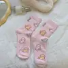 Calcetines de terciopelo australiano de colores para invierno, calcetines para mujer, gruesos, forrados de felpa, cálidos, de dibujos animados japoneses lindos, calcetines de invierno apilables
