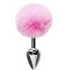 Orissi Bola de Pelo de Cola de Conejo Cancha Trasera Metal Plug Anal Juguetes Sexuales Alternativos para Hombres y Mujeres Pareja Chica Conejita