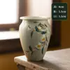 Vaso Pequeno de Cerâmica Pintado à Mão de Jingdezhen Criativo de Grés Arranjo de Flores Enfeites de Sala de Estar Peça Hidropônica de Mesa