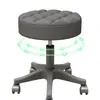 Taburete giratorio especializado para salones de belleza, silla de trabajo de altura ajustable con ruedas, silla de manicura, silla redonda de uso doméstico para peluquerías, taburete de bar