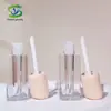 Tubo cuadrado transparente de pared gruesa para brillo de labios nuevo de fábrica 3 ml tubo de color de labios tubo vacío AS tubo de lápiz labial material de empaque cosmético