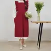 Avental Vintage Estilo Francês com Babados e Renda Estilo Corte, Tamanho Grande, Bavete Ajustável