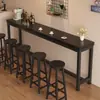Mesa de chá de leite mesa de bar mesa de parede varanda mesa estreita casa mesa alta banqueta divisória de mesa loja de chá de leite bar mesa longa simples