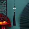 Borla de Nudo de Bambú Estilo Antiguo para Espada, Borla Pequeña, Borla Blanca para Abanico, Accesorios para Vestidos Hanfu Qipao Estilo Antiguo, Accesorios para Ropa al por Mayor