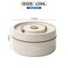 Caja de Almuerzo de Acero Inoxidable Grado Alimenticio 316L Redonda Portátil Simple para Microondas Oficina Estudiante Tazón de Sopa Multicapa