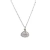 Versión coreana estilo Ins del nuevo collar de concha de perla para mujer, diseño único, popular en redes sociales, joyería simple de acero de titanio