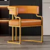 Silla de comedor minimalista de lujo ligero, silla de recepción y negociación, sofá silla de ocio de alta gama para salón de belleza y mahjong, silla duradera para maquillaje y manicura