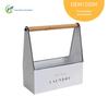 Cesta de Ferro Caixa de Ferramentas Portátil Cesta Galvanizada de Ferro para Talheres Cesta Pequena de Ferramentas