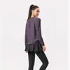 Roupas de Yoga Femininas Profissionais de Primavera Novas Respiráveis Soltas Plus Size Pilates Fitness Secagem Rápida Manga Longa