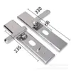 Puerta de Seguridad Manija Silenciosa Cerradura Cerradura de Rodamiento para Puerta de Madera Juego de Cerradura Mecánica Accesorios de Cerradura de Puerta de Acero Inoxidable para Interiores del Hogar