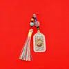 Chaveiro Pingente Amuleto de Seis Caracteres Rotativo Estilo Étnico Chinês Acessório de Metal Decoração de Bolsa Fabricante