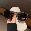 Nuevas Gafas de Sol Polarizadas de Metal de Moda para Hombre, Sentido de Alta Gama, Personalidad, Caja de Gafas, Anti-UV, Gafas de Sol de Moda