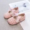Zapatos Individuales de Lunares Estilo Princesa Elegante con Lazo para Niños 2026 Nuevo Estilo Primavera/Otoño Zapatos Pequeños de Cuero Mary Jane para Bebé Niña