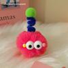 Bonita horquilla con forma de bola de pelo, ojos grandes, fea y linda muñeca, tocado de cerdas, niña, caricatura, personalidad divertida, pinza de pico de pato, accesorios para el cabello