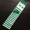 Calcetines Irlandeses Calcetines Rayados de Trébol Verde Calcetines para el Día de San Patricio