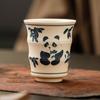Taza panda slub pintada a mano de fábrica taza de té taza de té taza maestra gran capacidad no caliente juego de té kung fu