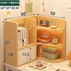 Estantería de esquina para escritorio, estante simple para escritorio de dormitorio estudiantil, pequeño armario de almacenamiento multicapa para estación de trabajo de oficina