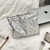 Bolso de mano acolchado con forma de corazón estilo coreano, neceser, monedero para productos de cuidado de la piel, bolsa interior, bolsa de almacenamiento multifuncional para mujer