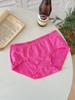 Ropa interior de mujer de algodón puro fino con ribete de encaje sencillo y entrepierna de doble capa que no pellizca los glúteos, venta al por mayor en stock, dulce y transpirable para damas