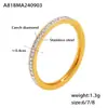 Anillo de dedo de acero inoxidable con forma de estrella de diamante de lujo transfronterizo de Europa y Estados Unidos, anillo de nicho de moda, anillo en stock al por mayor