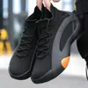 Comércio Exterior Atacado Meias e Sapatos, Sapatos Casuais de Malha Atacado, Tênis Confortáveis de Sola Grossa Estilo Pai, Tênis Esportivos de Verão, Sapatos Masculinos Leves