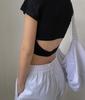 "Estilo Privado" Verão Novo Europeu e Americano ins Fashionable Design Vazado Gola Redonda Manga Curta Camiseta Slim-fit Top Emagrecedor Feminino