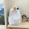 Mochila bordada floral de comércio exterior, mochila casual para estudantes, bolsa escolar versátil simples de grande capacidade para o dia a dia e viagens para mulheres