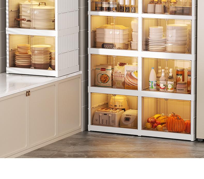 家用塑料储物收纳柜防尘