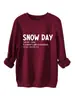 Día de Nieve Sno Da Sustantivo Amazon Ebay Estación Independiente Informal Versátil Sudadera Gruesa de Felpa Exportación