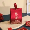 Caixa de Doces para Casamento Chinês, Bolsa de Doces de Casamento de Luxo, Caixa de Açúcar Mãos Livres, Caixa de Presente de Doces para Lembrança de Noivado