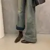 Primer Encuentro Ji Diseño Sensación Nicho Tacón Grueso Bota Corta Otoño/Invierno Nueva Francesa Adelgazante Bota y Bota Color Nude Bota Corta Retro Bota para Mujer
