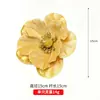 Terciopelo Polvo Dorado Flor de Navidad Magnolia de Cinco Pétalos Flor Artificial Adorno para Árbol de Navidad Accesorios de Decoración Navideña Transfronterizo