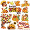 Bestseller transfronterizo otoño Acción de Gracias imanes para refrigerador personalizados para el hogar ventana puerta de garaje imanes fiesta decoración del hogar